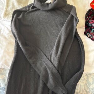 Women's Black Turtleneck Sweater